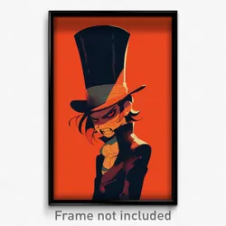 Art Poster - Boy Feeling Anger Wearing Mysterious Top Hat (Print)