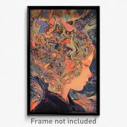 Art Poster - Detailed Heap (Psychedelic Trippy Weird 11x17 Print)