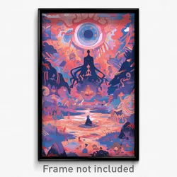 Art Poster - Long Remains (Psychedelic Trippy Weird 11x17 Print)