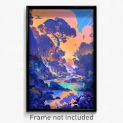 Art Poster - Grand Garden (Psychedelic Trippy Weird 11x17 Print)