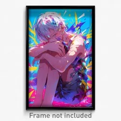 Anime Art Poster - Man Feeling Adoration Wearing Gray Torn Shorts (Print)