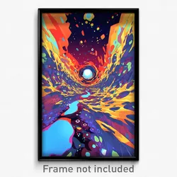 Art Poster - Evergreen Trenches (Psychedelic Trippy Weird 11x17 Print)