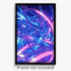 Art Poster - Shadowy Tube (Psychedelic Trippy Weird 11x17 Print)