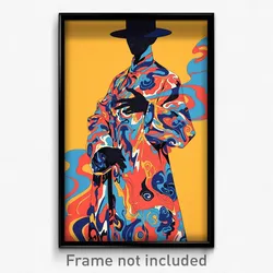 Art Poster - Man Feeling Worthy Wearing Posh Maid (Print)