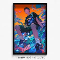 Art Poster - Boy Feeling Helpless Wearing Nice Crop Top Overhang (Print)