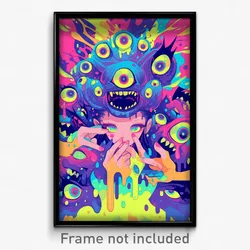 Art Poster - Pure Mine (Psychedelic Trippy Weird 11x17 Print)