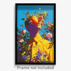 Art Poster - Fruity Spring (Psychedelic Trippy Weird 11x17 Print)