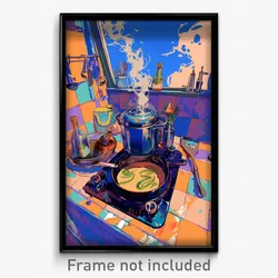 Art Poster - Negligible Stove (Psychedelic Trippy Weird 11x17 Print)