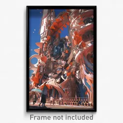 Art Poster - Stimulating Futuristic Architecture (Psychedelic Trippy Print)