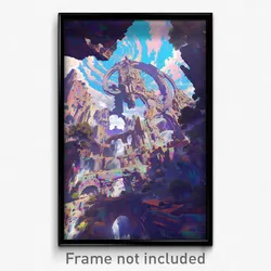 Art Poster - Unrealistic Cay (Psychedelic Trippy Weird 11x17 Print)