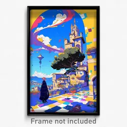 Art Poster - Basic Harbour (Psychedelic Trippy Weird 11x17 Print)