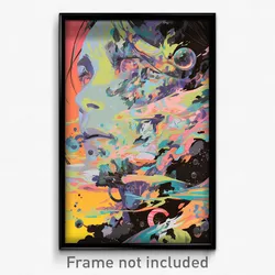 Art Poster - Liquid Ferry (Psychedelic Trippy Weird 11x17 Print)