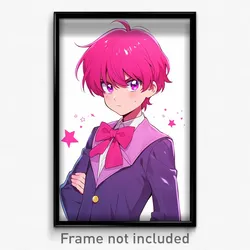 Anime Art Poster - Man Feeling Enthusiasm Wearing Heartfelt Pink Collar (Print)