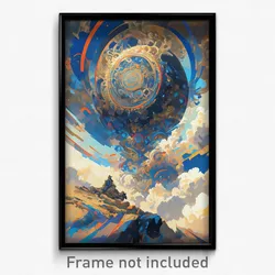 Art Poster - Agile Crater (Psychedelic Trippy Weird 11x17 Print)