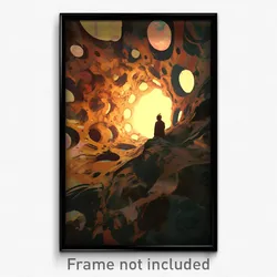 Art Poster - Creepy Lair (Psychedelic Trippy Weird 11x17 Print)