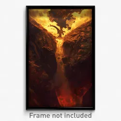 Art Poster - Gregarious Chasm (Psychedelic Trippy Weird 11x17 Print)