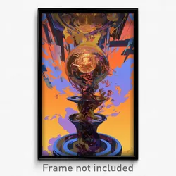 Art Poster - Plastic Chamber (Psychedelic Trippy Weird 11x17 Print)