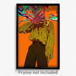 Art Poster - Boy Feeling Impatient Wearing Amazing Brown Pants (Print)
