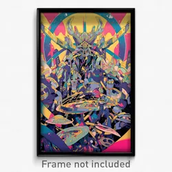 Art Poster - Long Portcullis (Psychedelic Trippy Weird 11x17 Print)