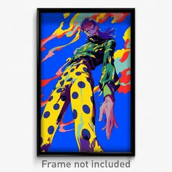 Anime Art Poster - Man Feeling Excitement, Steel Polka Dot Legwear (Print)