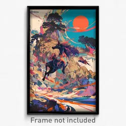 Art Poster - Dim Gulch (Psychedelic Trippy Weird 11x17 Print)