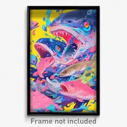 Art Poster - Brilliant Sushi (Psychedelic Trippy Weird 11x17 Print)