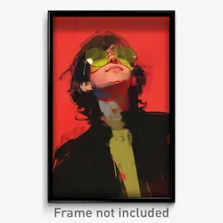 Art Poster - Boy Feeling Bliss Wearing Whimsical Tinted Eyewear (Print)
