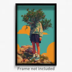 Art Poster - Nice Bluff (Psychedelic Trippy Weird 11x17 Print)
