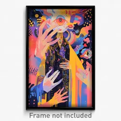 Art Poster - Flamboyant Dais (Psychedelic Trippy Weird 11x17 Print)