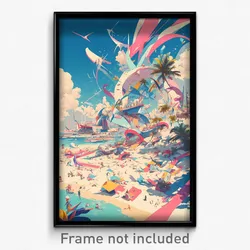 Art Poster - Immaculate Cay (Psychedelic Trippy Weird 11x17 Print)