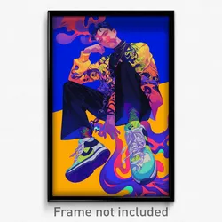 Anime Art Poster - Man Feeling Optimistic Wearing Thrifty Black Legwear (Print)