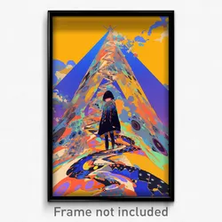 Art Poster - Showy Tepee (Psychedelic Trippy Weird 11x17 Print)
