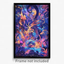 Art Poster - Important Galaxy Battle (Psychedelic Trippy Weird 11x17 Print)