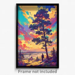 Art Poster - Vivid View (Psychedelic Trippy Weird 11x17 Print)