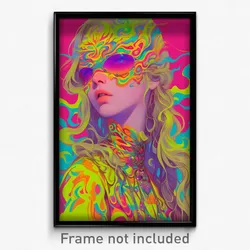 Art Poster - Elegant Spaghetti (Psychedelic Trippy Weird 11x17 Print)