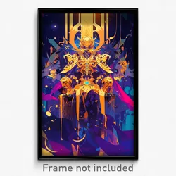 Art Poster - Golden Seat (Psychedelic Trippy Weird 11x17 Print)