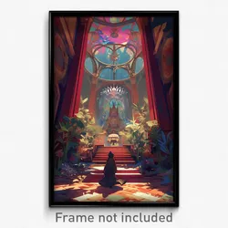 Art Poster - Gorgeous Antechamber (Psychedelic Trippy Weird 11x17 Print)