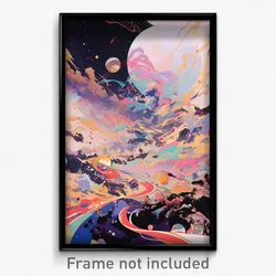 Art Poster - Unusual Fourth Of July (Psychedelic Trippy Weird 11x17 Print)