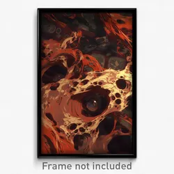 Art Poster - Unkempt Mars (Psychedelic Trippy Weird 11x17 Print)
