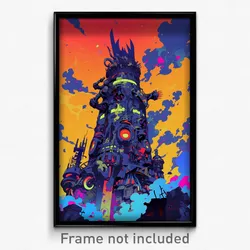 Art Poster - Well Made Turret (Psychedelic Trippy Weird 11x17 Print)