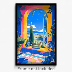 Art Poster - Unimaginable Window (Psychedelic Trippy Weird 11x17 Print)
