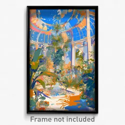 Art Poster - Fluffy Conservatory (Psychedelic Trippy Weird 11x17 Print)