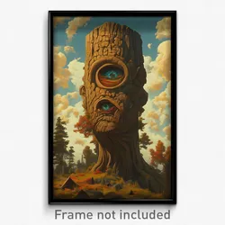 Art Poster - Amazing Hermitage (Psychedelic Trippy Weird 11x17 Print)