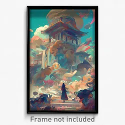 Art Poster - Enormous Wall (Psychedelic Trippy Weird 11x17 Print)
