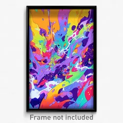 Art Poster - Drab Opening (Psychedelic Trippy Weird 11x17 Print)