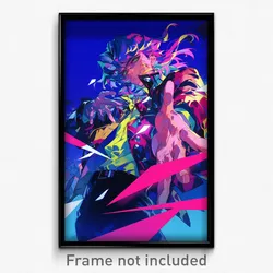 Anime Art Poster - Boy Feeling Aggressive, Radiant Collared Jacket (Print)