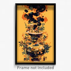 Art Poster - Smoggy Apothecary (Psychedelic Trippy Weird 11x17 Print)