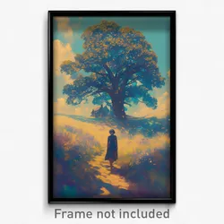 Art Poster - Treasured Homestead (Psychedelic Trippy Weird 11x17 Print)
