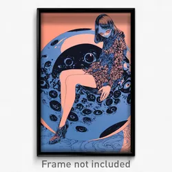 Art Poster - Glass Eggs (Psychedelic Trippy Weird 11x17 Print)