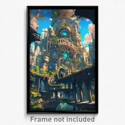 Art Poster - Beloved Granary (Psychedelic Trippy Weird 11x17 Print)